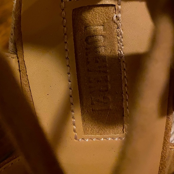 F21 Tan lace-up wedges - Picture 3 of 4